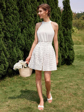 Privé Elegant 3D Embroidered Lace Shorts, Summer